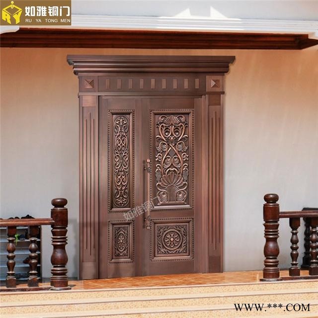 上海別墅防盜門供應(yīng)鏤空庭院銅門南匯真銅門窗加工