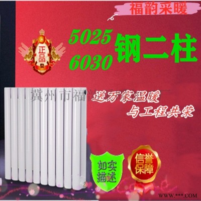 供應6030鋼二柱暖氣片散熱器