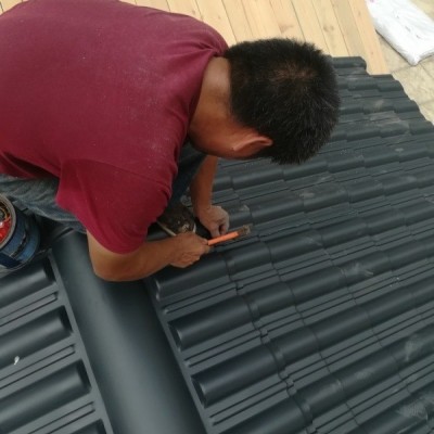 滴水云邊瓦 樹脂瓦配件 仿古瓦 中式門頭瓦