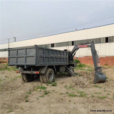 四不像挖掘機 車載式挖掘機 農(nóng)用工程隨車挖掘機