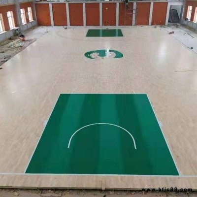 室內運動木地板廣東廠家比賽型網球體育場強化地板施工雙鑫生產廠家