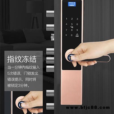 宏興智能門鎖 HX-BZD4 家用全自動(dòng)指紋鎖 全自動(dòng)指紋鎖