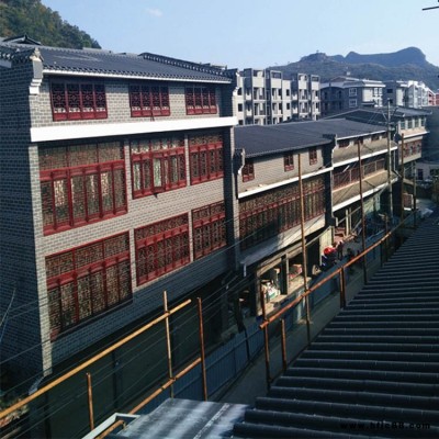 貴州六盤水辦公大樓裝飾瓦 高分子仿古瓦安裝價格
