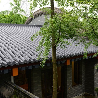 北京平谷新中式仿古瓦景區別墅裝飾瓦全國直銷