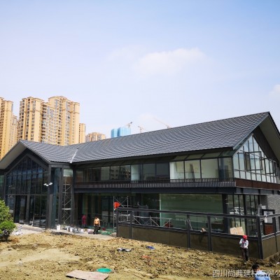 北京大興新中式平板瓦 景區別墅裝飾瓦 現代商業街平板瓦 廠家現貨直銷