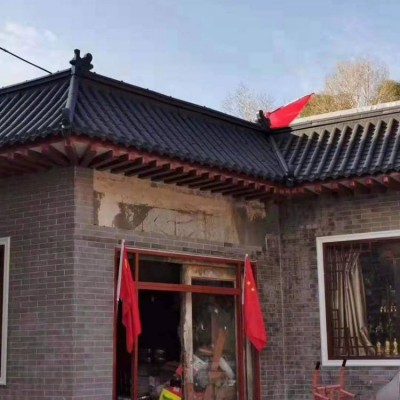 上海仿古門頭瓦 室內裝飾瓦 圍墻瓦 公交亭蓋頂瓦 屋面瓦 翹角 屋脊