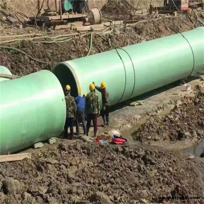 排污玻璃鋼管道 榮放環保 大口徑玻璃鋼管道 玻璃鋼通風管道