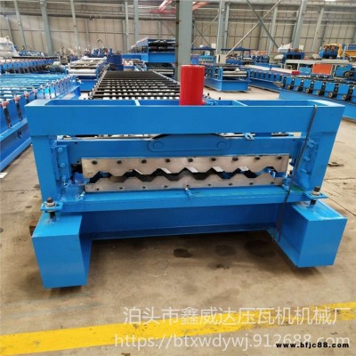 彩鋼750型橫掛板成型機 鑫威達(dá) 外墻橫掛板成型機 全自動750型彩鋼壓瓦機