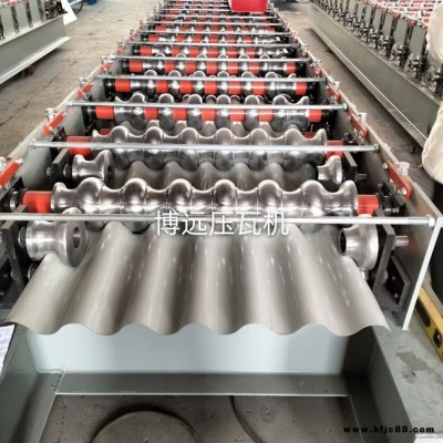 780單板機 大圓弧壓瓦機 彩鋼波浪板機 博遠橫掛板設備