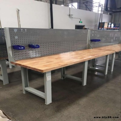 天津多功能工作臺，佰納克帶掛板工作臺，天津車間工作臺廠家