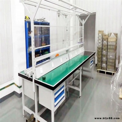 天津帶掛板工作臺，佰納克重型工作臺，車間焊接工作臺廠家