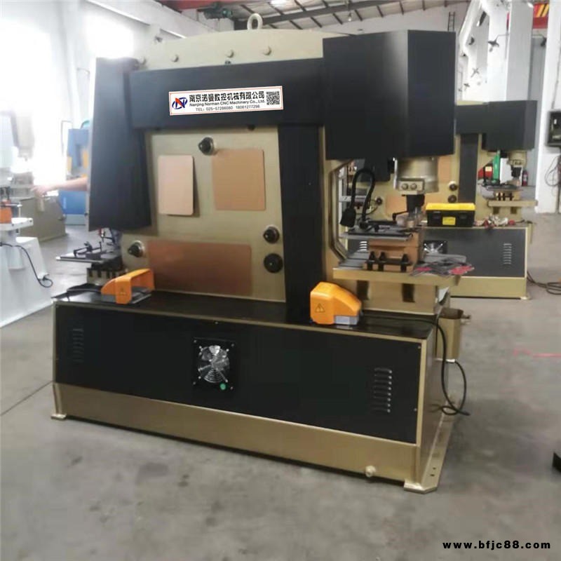南京多功能液壓聯(lián)合沖剪機 Q35Y-160 諾曼角鋼沖剪機 槽鋼工字鋼剪斷機廠家
