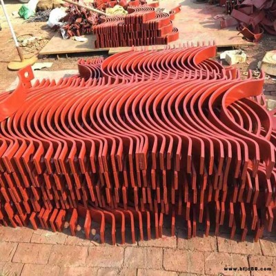 長春A5基準(zhǔn)型雙螺栓管夾 支吊架扁鋼鍍鋅管卡 匯鵬圖紙加工 下料尺寸