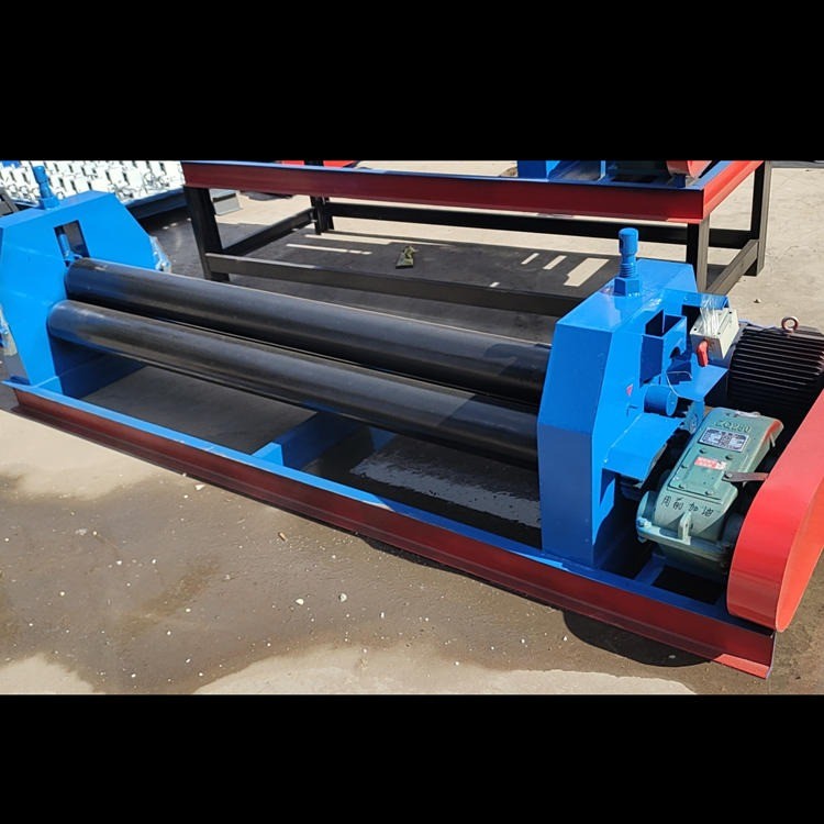 三輥不銹鋼板錐體卷管機 隆展 鐵皮扁鐵卷圓機 兩軸小型錐形槽鋼電動卷板機