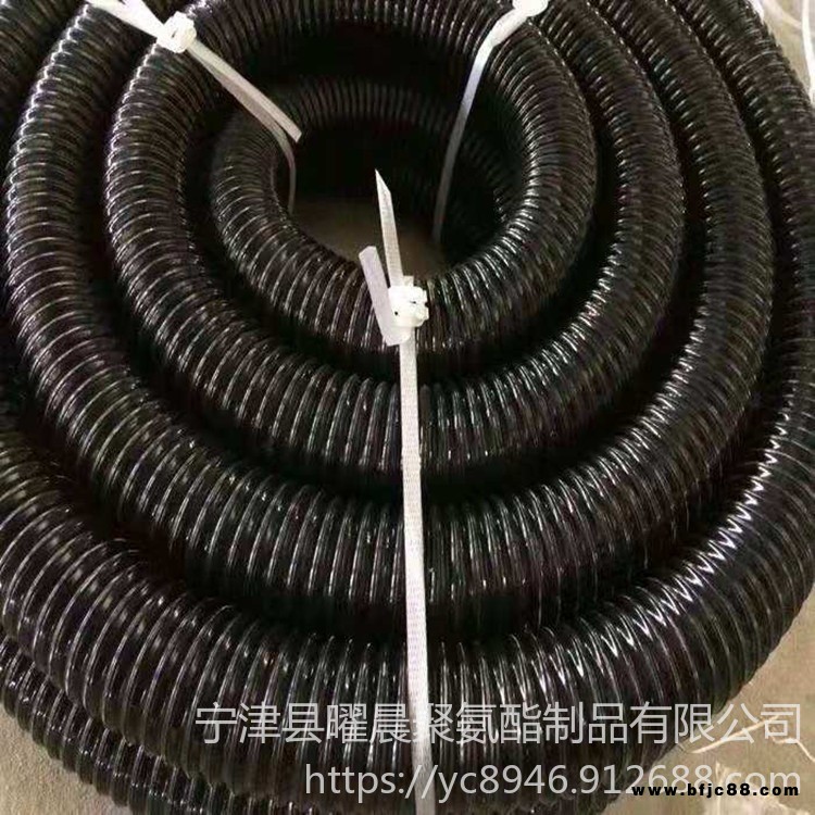 廠家供應pu鋼絲通風管 印刷機高溫通風管 耐負壓pu鋼絲抽風管 耐磨鋼絲集塵管