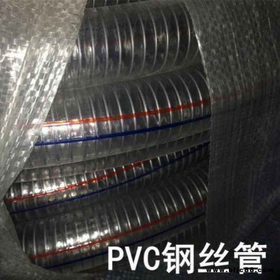 旺隆PVC纖維增強軟管抗壓耐酸堿鋼絲纖維復合管透明鋼絲螺旋軟管