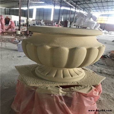 景觀小區仿砂巖花盆雕塑人造砂巖花盆雕塑廣州益豐玻璃鋼造型雕塑