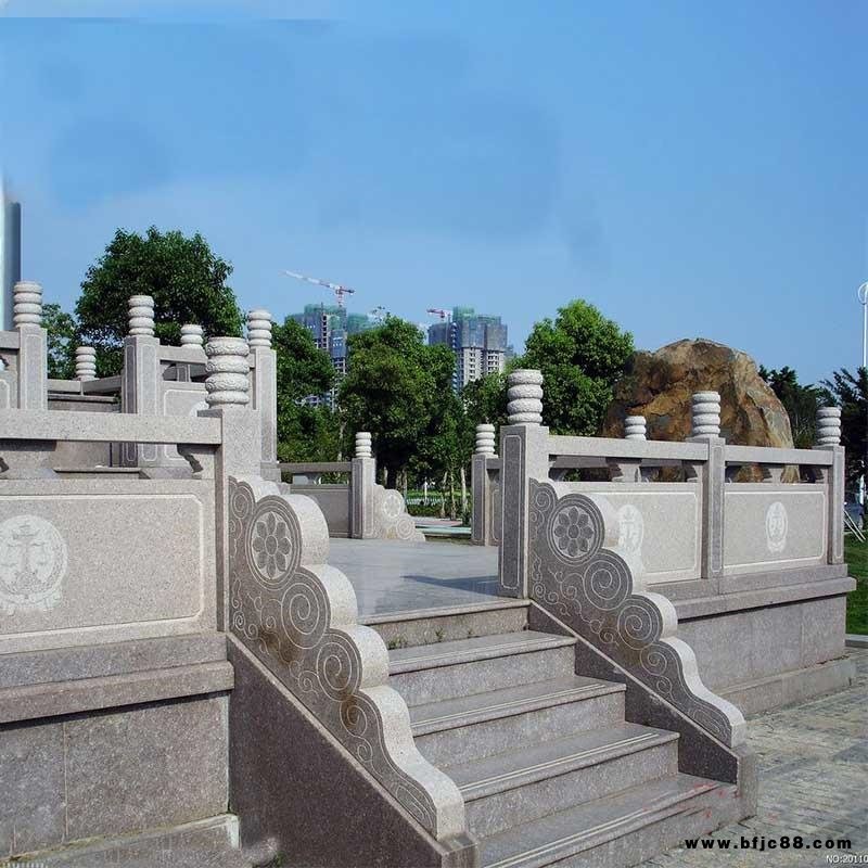 石欄桿定做  卓群石業學校升旗臺圍欄 廣場寺廟橋梁欄板 大理石扶手生產廠家