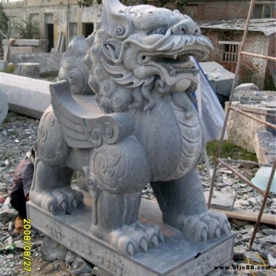 石雕獅子鎮宅 匯通 石雕石雕麒麟 石雕獅子漢白玉 青石石雕獅子