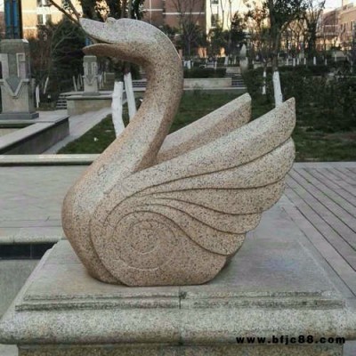 鄭州石雕黃銹石黃金麻吐水天鵝吐水海馬吐水石雕獅子廠家直銷批發噴水石雕天鵝鸕鶿加工價格