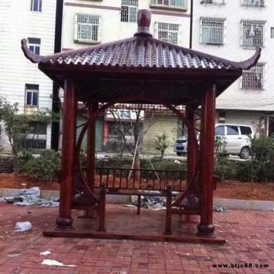 園林涼亭 石亭子 藝?yán)谑?廣場休閑石涼亭 畢勝木業(yè)質(zhì)量保障