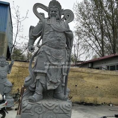 廠家定制  石雕珈藍(lán)菩薩像  石雕關(guān)公  花崗巖珈藍(lán)韋陀護(hù)法佛像  寺廟石雕擺件