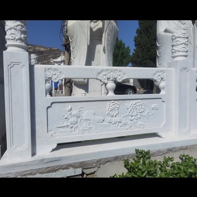 臺(tái)階專用石雕欄桿 美觀大方欄桿 寺院用石雕欄桿 安豐
