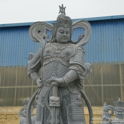 旭美尚諾園林石雕韋陀菩薩像 佛教人物石雕 寺廟門神韋陀雕塑 花崗巖寺廟佛像羅漢擺件