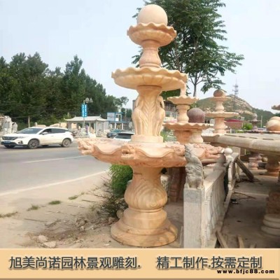 石雕噴泉 景觀室內外庭院裝飾 歐式石雕噴泉  品質保證 價格優惠