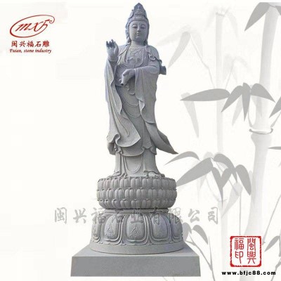 福建石雕廠家閩興福供應(yīng)惠安石雕觀音菩薩送子觀音像