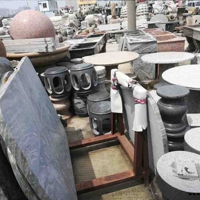 深圳“優(yōu)力石”牌天青仿古石仿古石雕花盆仿古石雕工藝品