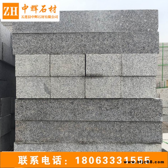 批發芝麻灰直角路沿石 定做G654路邊石路緣石 淺灰色北花崗巖路牙石石材廠家
