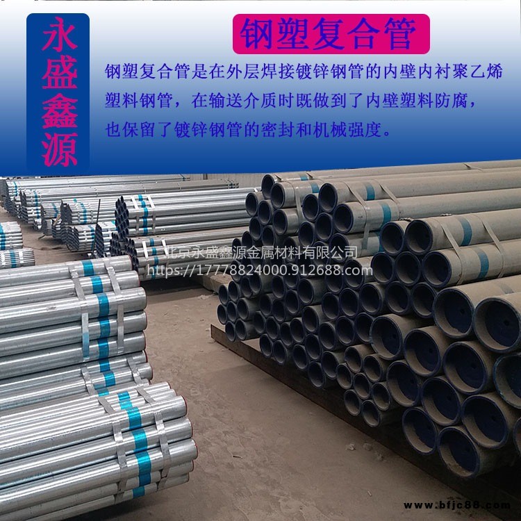 永盛主營利達鋼塑復合管、鋼塑管、襯塑管、DN15-DN300