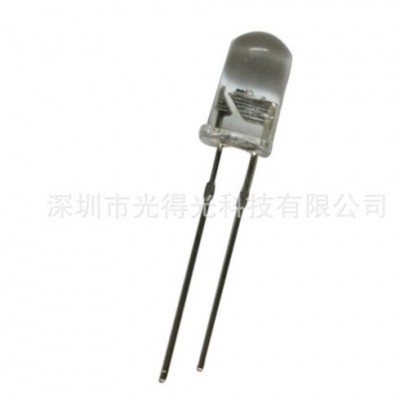 高亮大杯 大芯片 F5白燈led草帽燈珠 發(fā)光二極管 4.8MM 白光