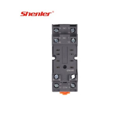 申樂小型電磁式中間繼電器底座SKF08-e交流dc220 24v P2CF-08 RSC