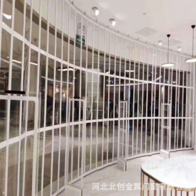 透明商鋪推拉水晶折疊門 防盜折疊門 鋁合金折疊門 門店推拉門