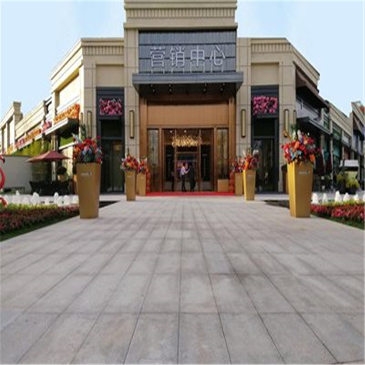 公園廣場(chǎng)工程用石英磚 仿黃木紋石英磚地面磚廠家