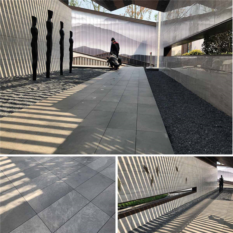 公園廣場(chǎng)工程用石英磚 仿黃木紋石英磚地面磚廠家