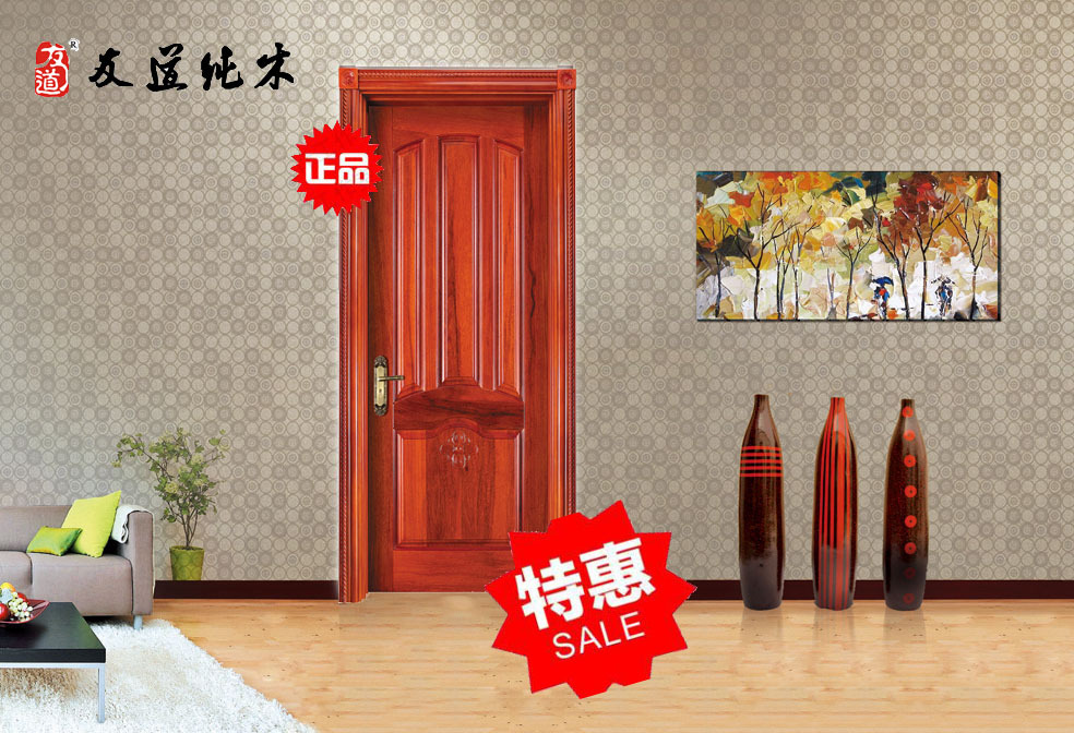 江陰臥室實木門加工定制廠示例圖2