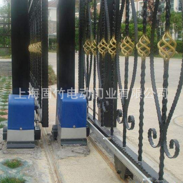 供應歐式鑄鐵電動平移門 工廠別墅花園庭院鍍鋅鐵藝 防盜平移門示例圖8