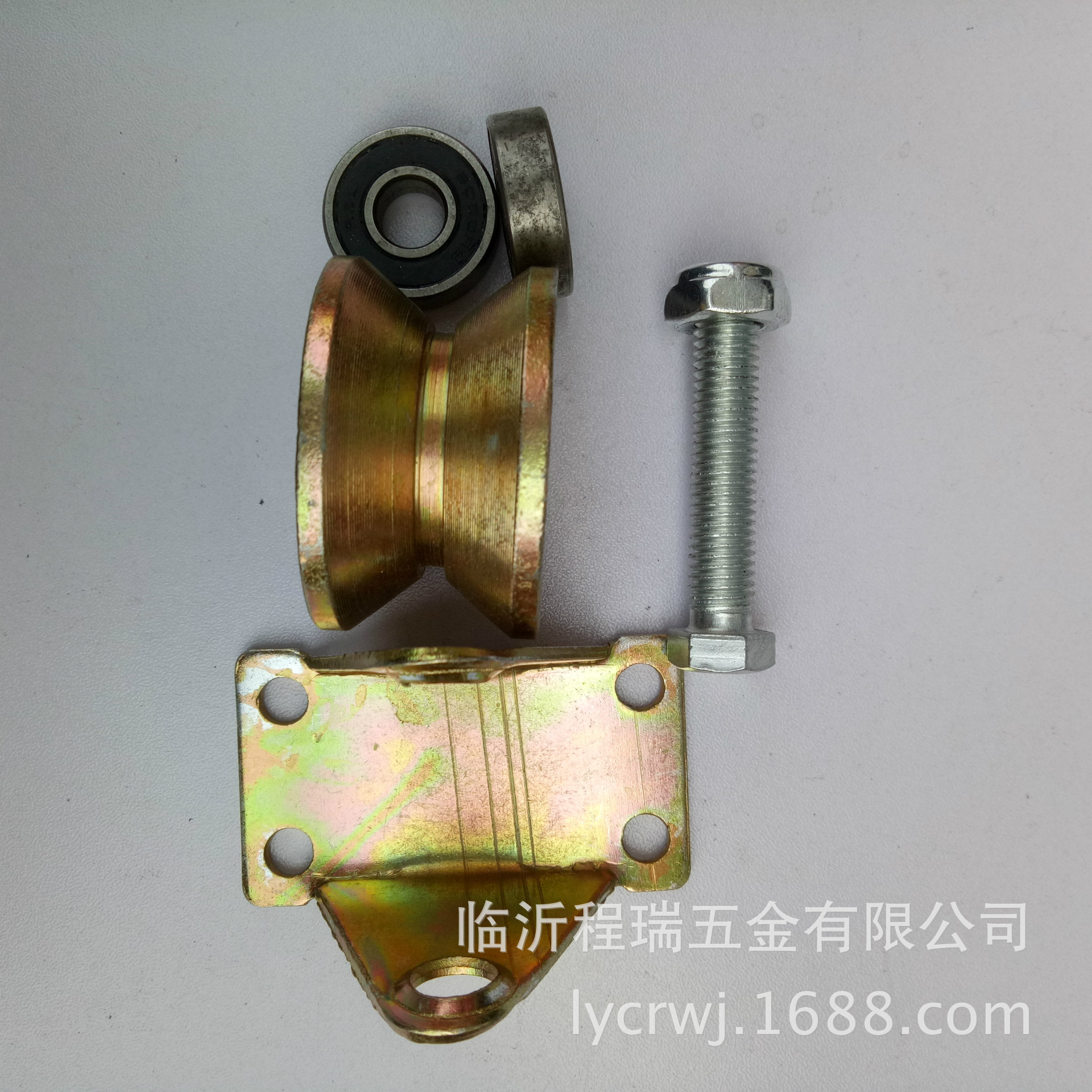 廠家直銷 新式重型彩鋼滑輪v型軌道輪 平移門彩鋼滑輪v型角鋼輪示例圖6
