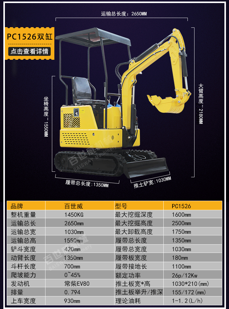 廠家生產 隧道小型挖掘機 迷你果園小挖 履帶式微型挖掘機示例圖10