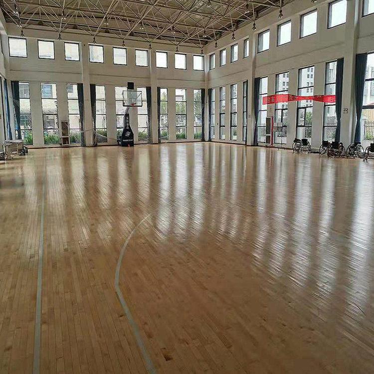 雙龍骨運動木地板 運動型木地板 羽毛球場地木地板 特耐力 維修