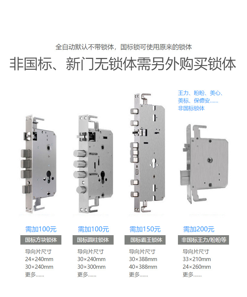 歌派GEPAD指紋鎖G3S智能鎖家用防盜門鎖電子密碼鎖全自動指紋鎖示例圖2