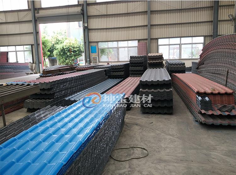 供應合成樹脂瓦價格 別墅仿古琉璃瓦 屋頂復合瓦 塑料裝飾瓦建材示例圖19