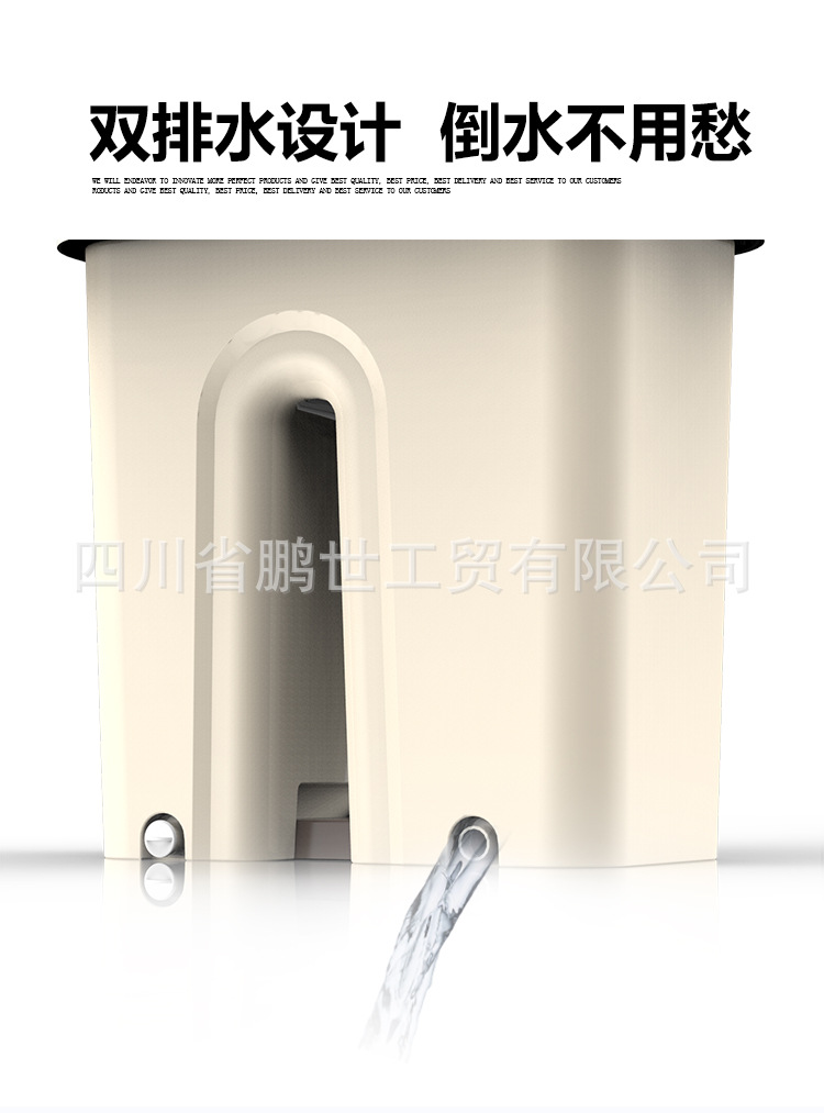 刮刮樂平板拖把桶家用免手洗干濕兩用瓷磚木地板拖地墩布旋轉拖把示例圖6