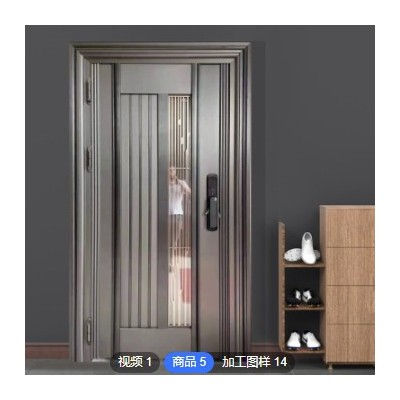 304不銹鋼門進(jìn)戶門高端防盜門自建房家用隔音門 指紋密碼鎖入戶門