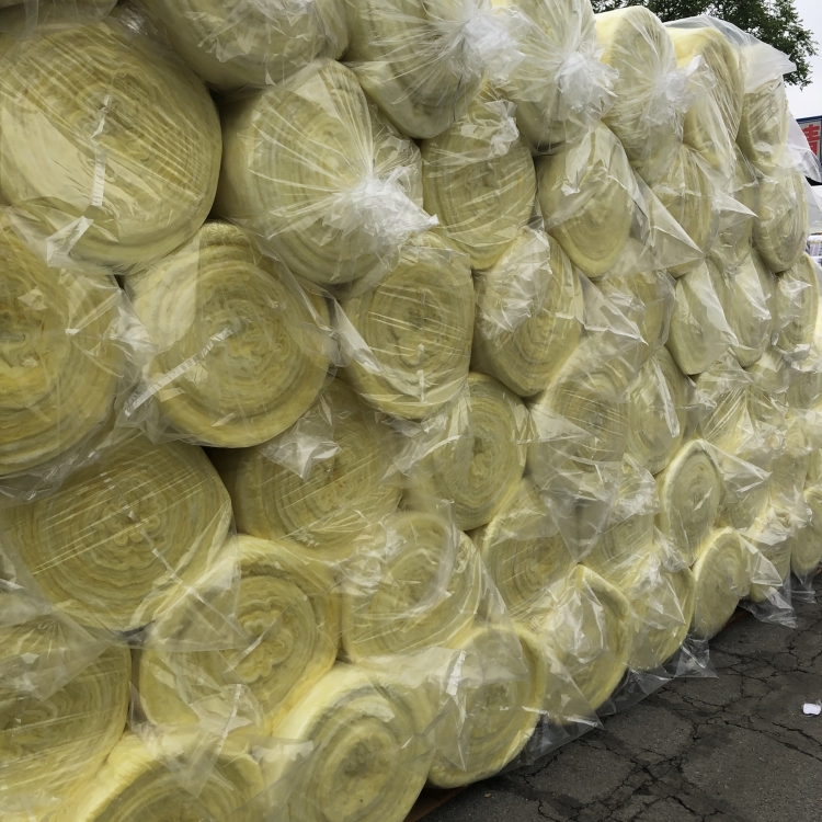 廠家 山東 沃福 離心玻璃棉氈 75mm玻璃絲保溫棉 一平米價格