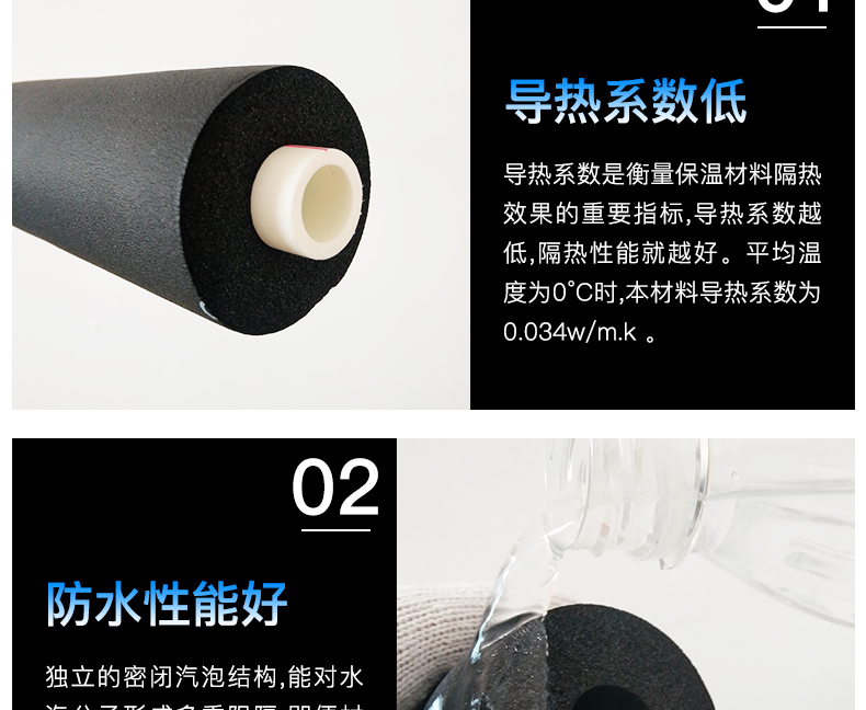 保溫材料b級橡塑板代理普碩開口保溫棉