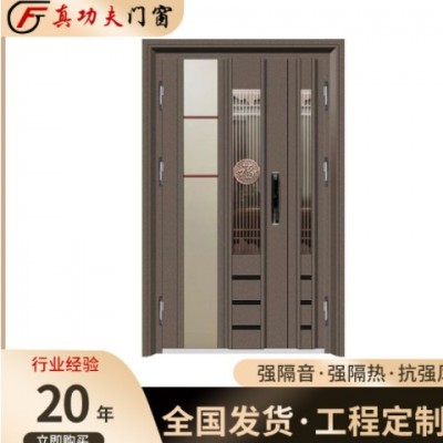 廠家直營不銹鋼彩鋼甲級通風門中門新款韓式門入戶子母門大量批發